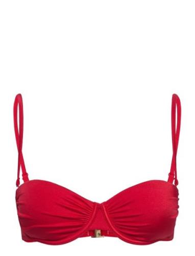 Gina Tricot Ruched Bikini Bra Röd