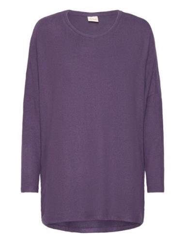 Wa-Sim 4 Tops T-shirts & Tops Long-sleeved Purple Wasabiconcept