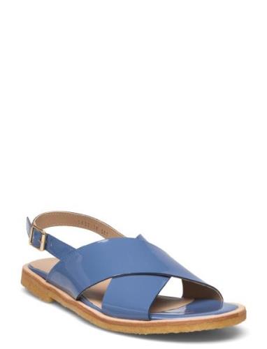 Sandals - Flat - Open Toe - Op Platta Sandaler Blue ANGULUS