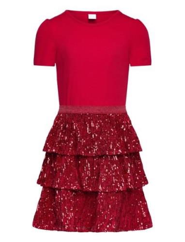 Dress S S Sequin Flounce Skirt Dresses & Skirts Dresses Casual Dresses...