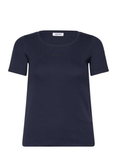 T-Shirts Tops T-shirts & Tops Short-sleeved Navy Esprit Casual