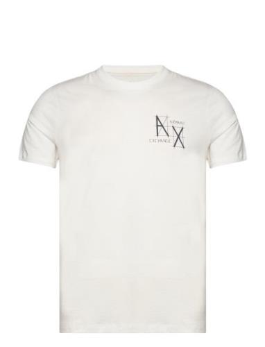 T-Shirt Tops T-shirts Short-sleeved White Armani Exchange