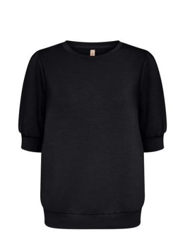 Sc-Banu Tops Sweat-shirts & Hoodies Sweat-shirts Black Soyaconcept