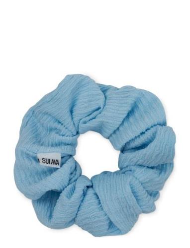 SUI AVA Ea Zig-Zag Scrunchie Blå