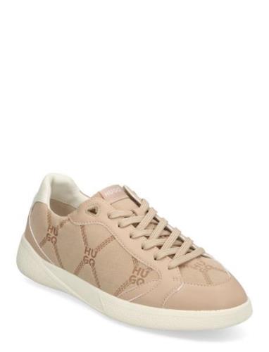 Riven_Tenn_Pupntsd Låga Sneakers Beige HUGO