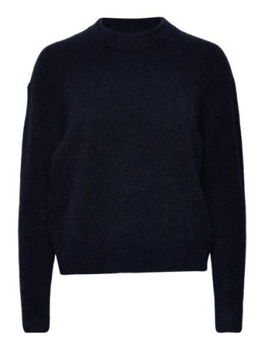 Anour O-N 7355 Tops Knitwear Jumpers Blue Samsøe Samsøe