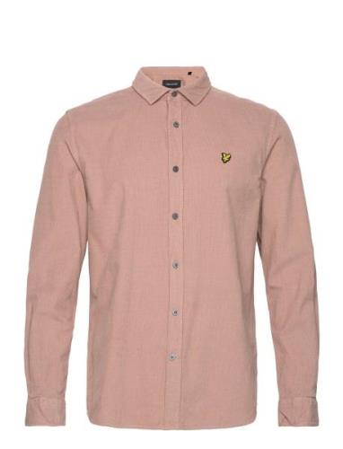 Needle Cord Shirt Tops Shirts Casual Beige Lyle & Scott