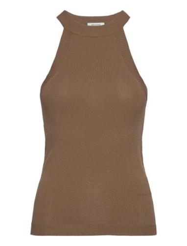 Top Tops T-shirts & Tops Sleeveless Brown Rosemunde