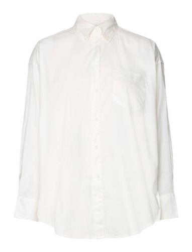 Os Luxury Oxford Bd Shirt Tops Shirts Long-sleeved White GANT