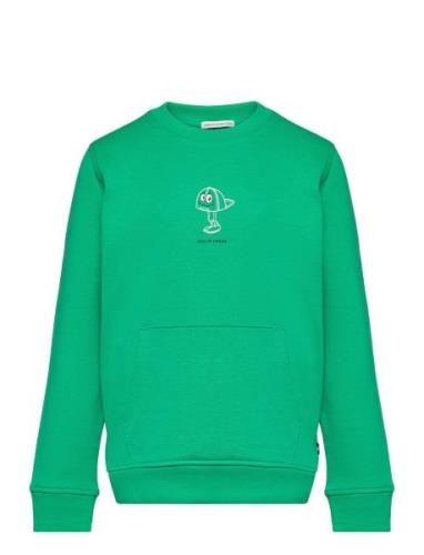 Printed Swea Tops Sweat-shirts & Hoodies Sweat-shirts Green Tom Tailor