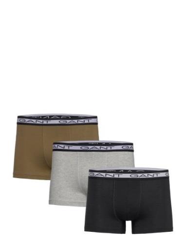 Basic Trunk 3-Pack Boxerkalsonger Khaki Green GANT