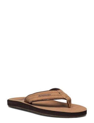 Carver Nubuck Flip Flops Sandaler Brown Quiksilver