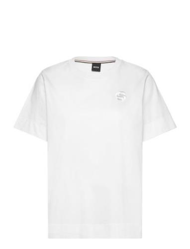 Elphi_Bb Tops T-shirts & Tops Short-sleeved White BOSS