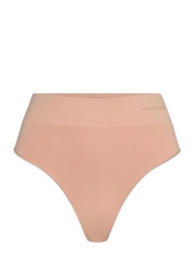 Smooth Thong Stringtrosa Underkläder Beige Organic Basics