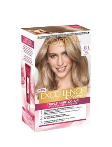 L'oréal Paris Excellence Color Cream Kit 8,1 Light Ash Blonde Beauty W...