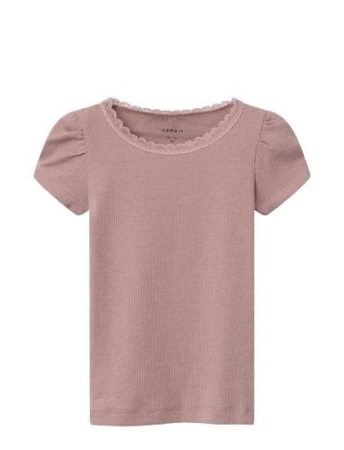 Nmfkab Ss Top Noos Tops T-shirts Short-sleeved Pink Name It