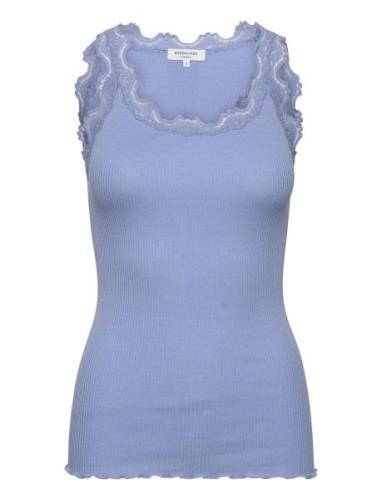 Rwbabette Sl U-Neck Long Lace Top Tops T-shirts & Tops Sleeveless Blue...