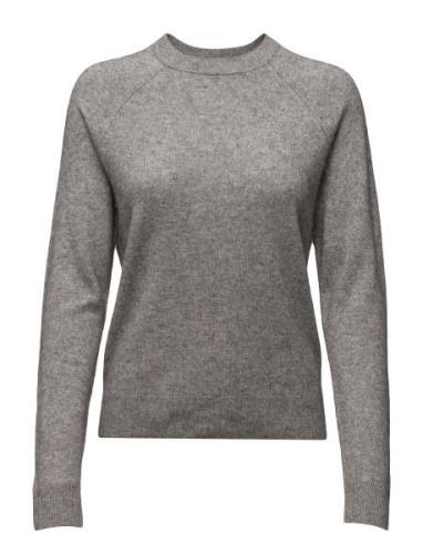 Boston O-Neck 6304 Tops Knitwear Jumpers Grey Samsøe Samsøe