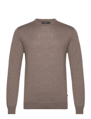 Margrate Tops Knitwear Round Necks Brown Matinique