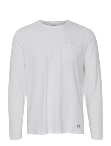 Bhnicolai Tee L.s. Tops T-shirts Long-sleeved White Blend