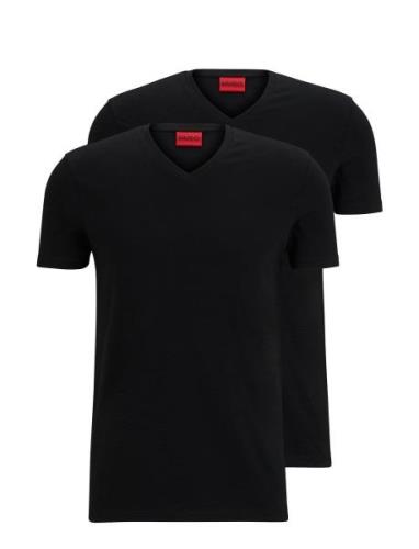 Hugo-V Designers T-shirts Short-sleeved Black HUGO