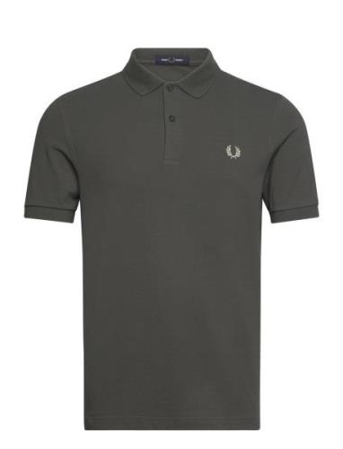 The Fred Perry Shirt Tops Polos Short-sleeved Khaki Green Fred Perry