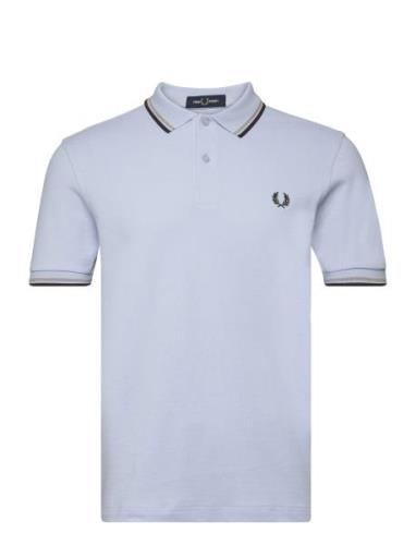 Twin Tipped Fp Shirt Tops Polos Short-sleeved Blue Fred Perry