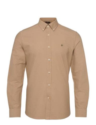 Douglas Shirt-Slim Fit Designers Shirts Casual Beige Morris