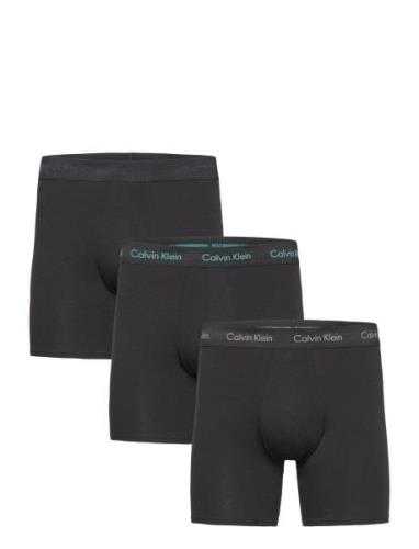 Boxer Brief 3Pk Boxerkalsonger Black Calvin Klein