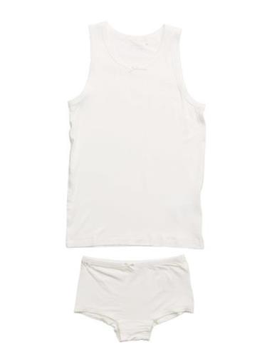 Underwear Set Girl Underkläderset White Minymo