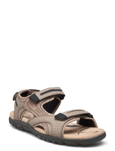 Uomo Sandal Strada D Shoes Summer Shoes Sandals Beige GEOX