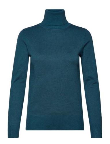 J2046, Milasz Rollneck Pullover Tops Knitwear Turtleneck Blue Saint Tr...