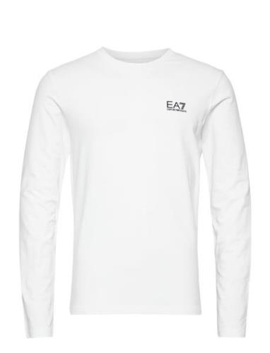 T-Shirts Tops T-shirts Long-sleeved White EA7