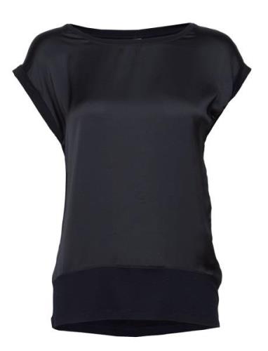 Sc-Thilde Tops Blouses Short-sleeved Blue Soyaconcept