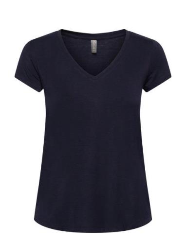 Cupoppy V-Neck T-Shirt Tops T-shirts & Tops Short-sleeved Culture