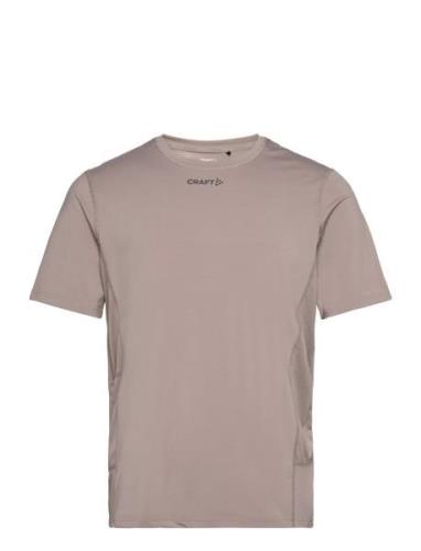 Adv Essence Ss Tee M Sport T-shirts Short-sleeved Brown Craft