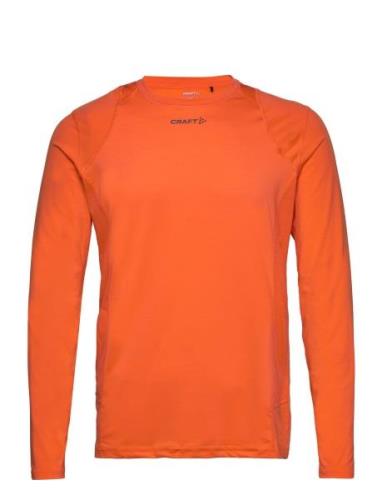 Adv Essence Ls Tee M Sport T-shirts Long-sleeved Orange Craft