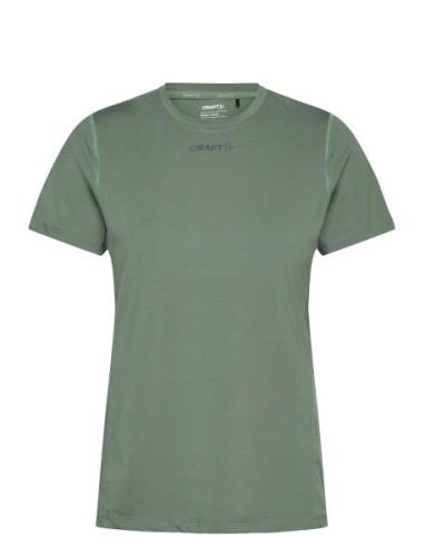 Adv Essence Ss Tee W Sport T-shirts & Tops Short-sleeved Green Craft