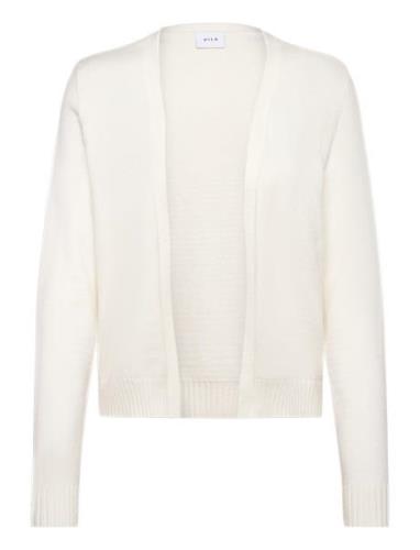 Viril Short L/S Knit Cardigan-Noos Tops Knitwear Cardigans White Vila