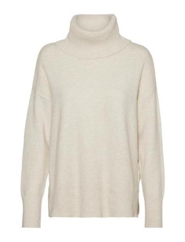 Vmdoffy Ls Cowlneck Blouse Ga Noos Tops Knitwear Turtleneck Cream Vero...