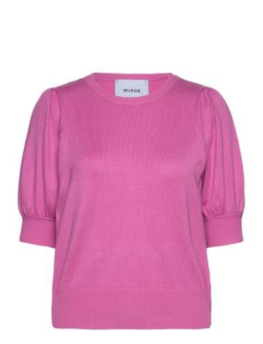 Liva Strik T-Shirt Tops Knitwear Jumpers Pink Minus