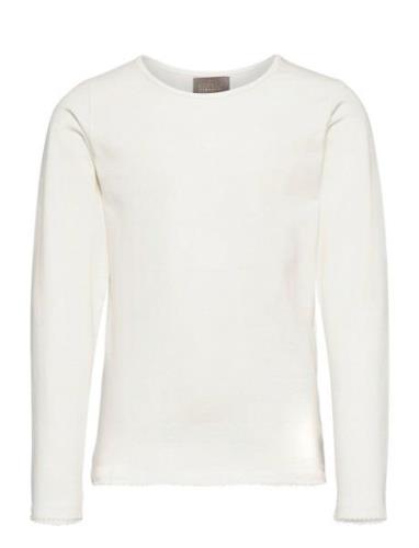 Creamie T-Shirt Ls Tops T-shirts Long-sleeved T-shirts Cream Creamie