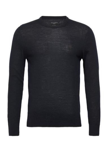 Mode Merino Crew Tops Knitwear Round Necks Black AllSaints