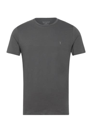 Tonic Ss Crew Tops T-shirts Short-sleeved Grey AllSaints