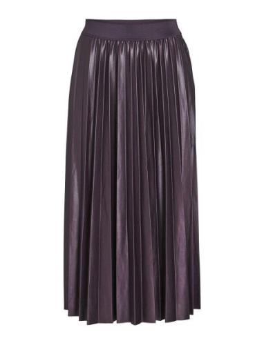 Vinitban Midi Skirt - Noos Knälång Kjol Purple Vila