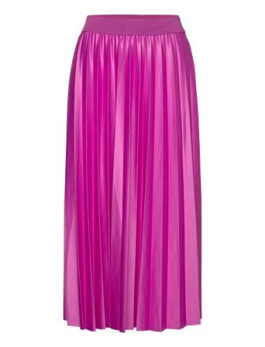 Vinitban Midi Skirt - Noos Knälång Kjol Pink Vila