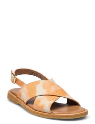 Sandals - Flat - Open Toe - Op Platta Sandaler Orange ANGULUS