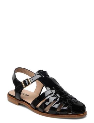 Sandals - Flat - Closed Toe - Op Platta Sandaler Black ANGULUS