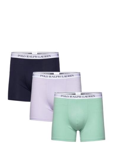 Stretch Cotton Boxer Brief 3-Pack Boxerkalsonger Purple Polo Ralph Lau...