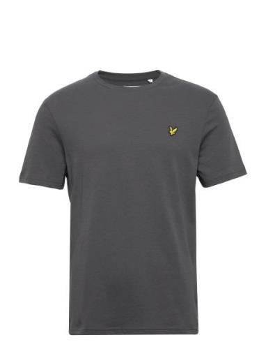 Plain T-Shirt Tops T-shirts Short-sleeved Grey Lyle & Scott